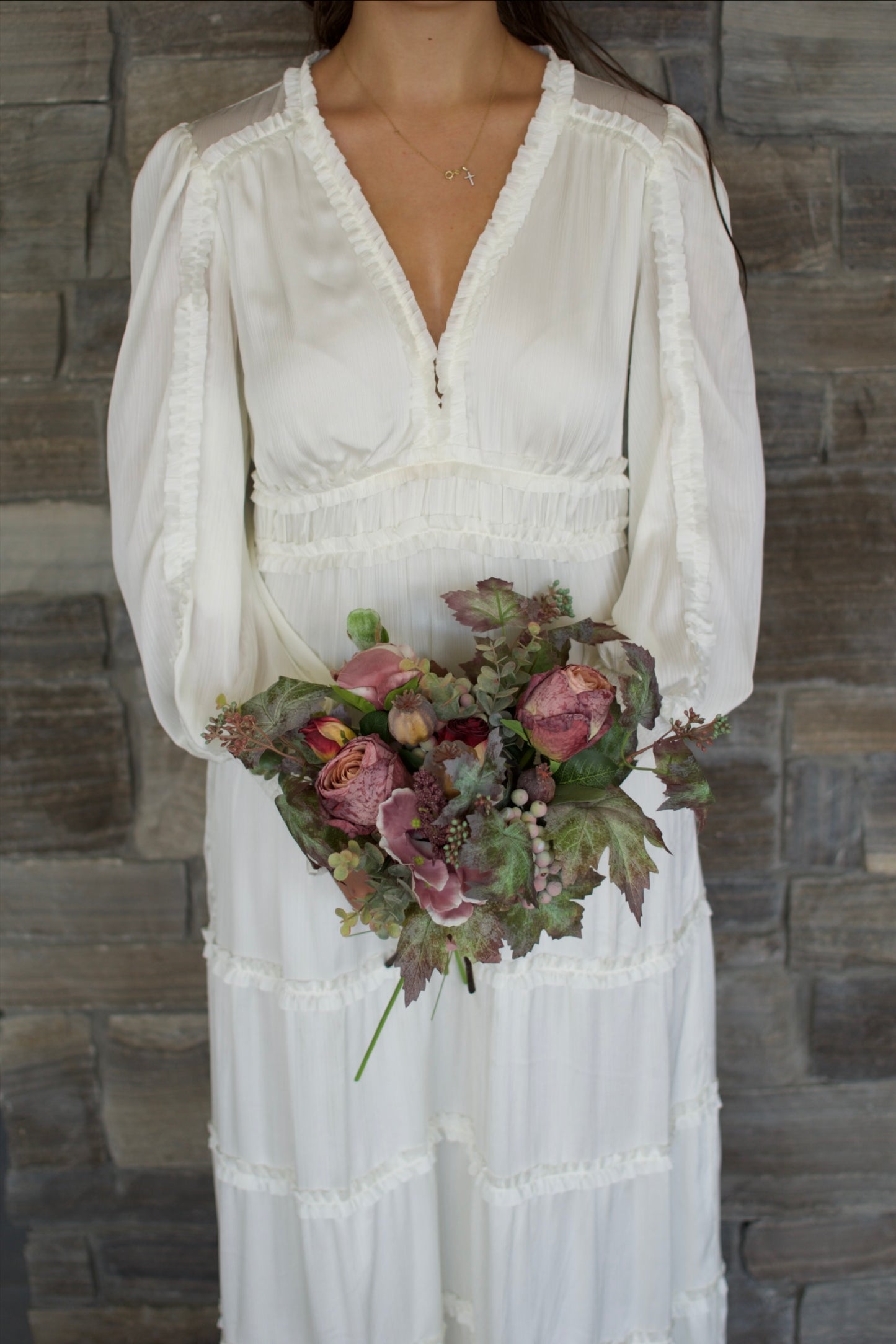 Dusty Rose Bridesmaid Bouquet