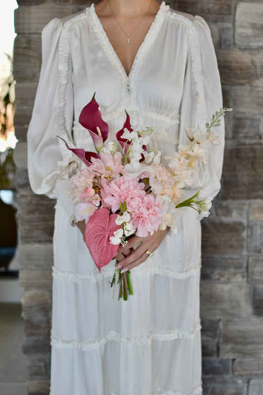 Pink Chaotic Bridal Bouquet