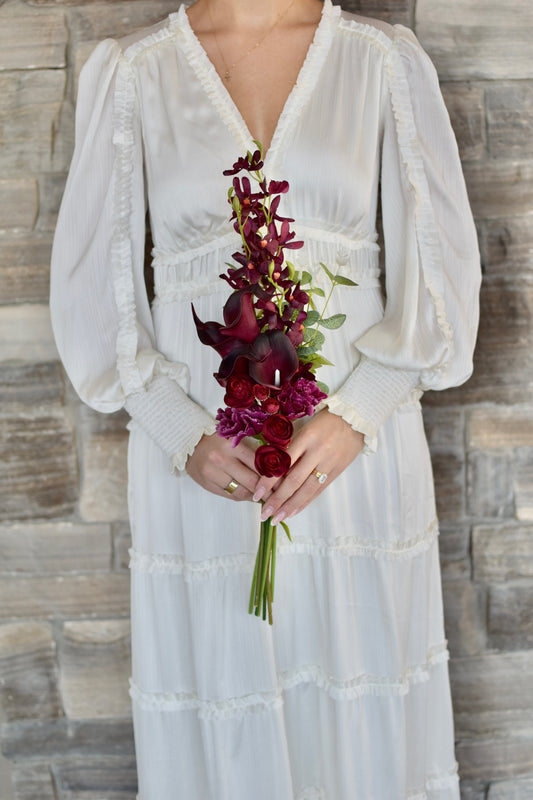 Burgundy Bridesmaid Bouquet