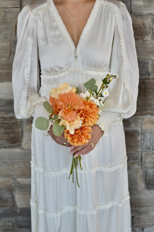 Orange Bridesmaid Bouquet