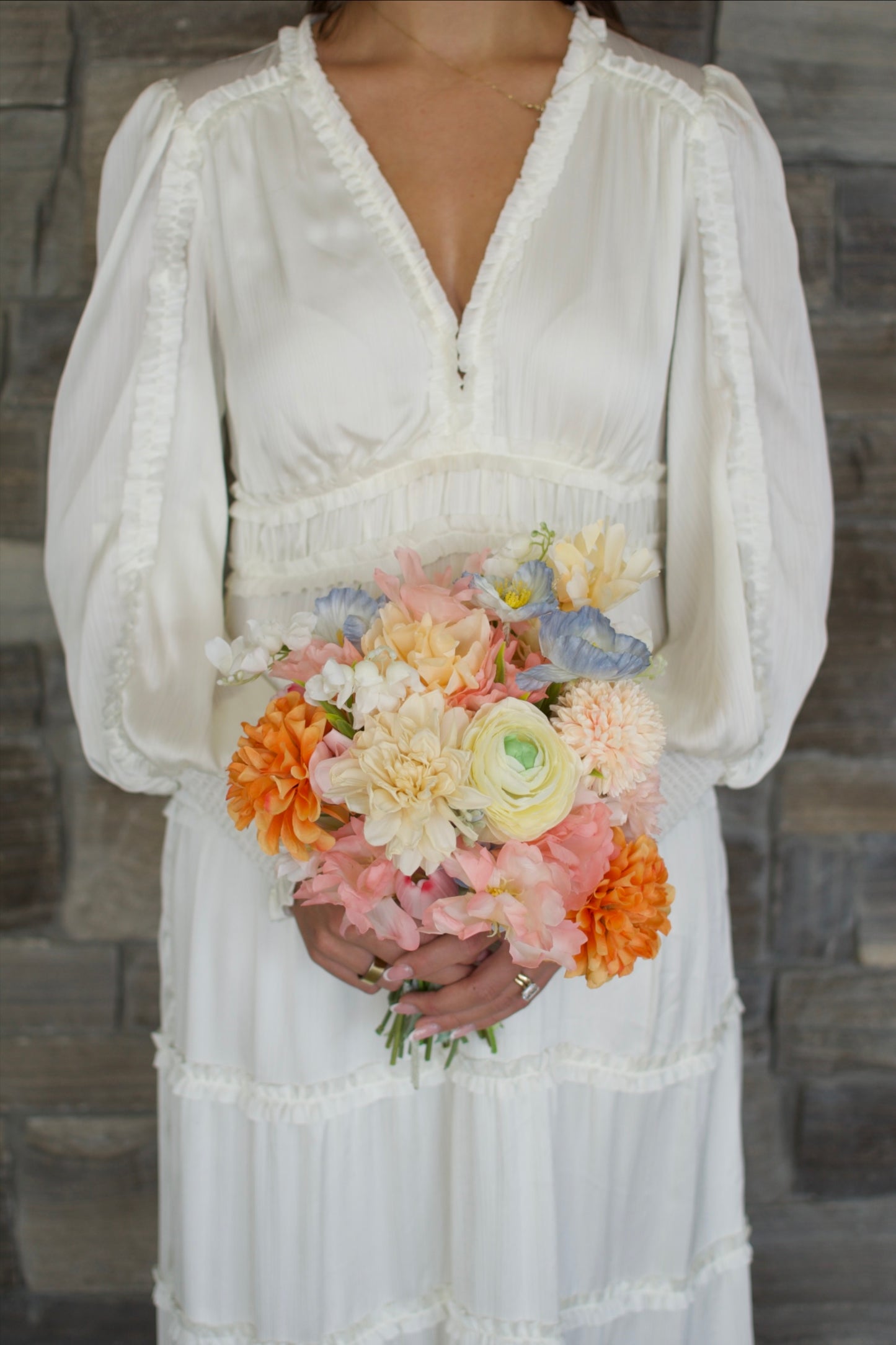Colourful Round Bridal Bouquet