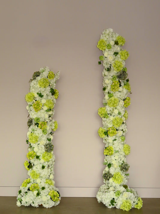 Green and White Ceremony Arch