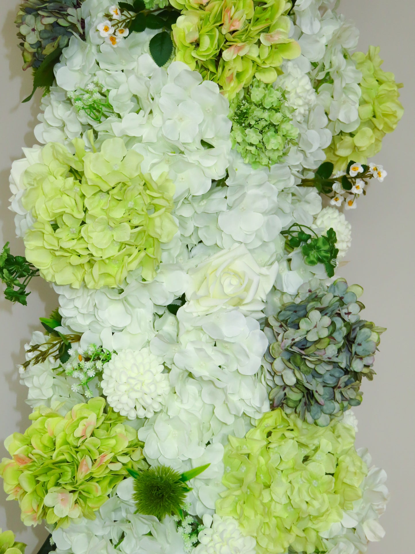 Green and White Ceremony Arch