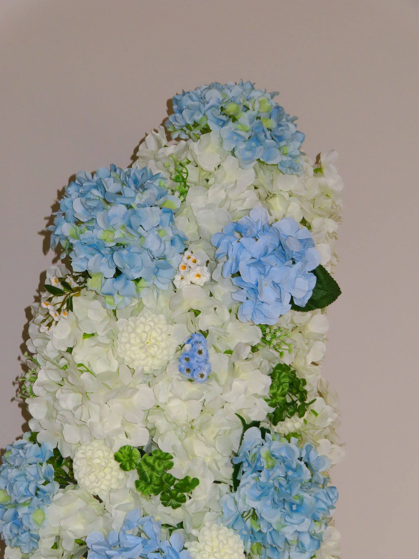Blue and White Ceremony Arch